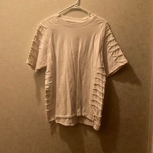 White Shirt (cuts on the arm)